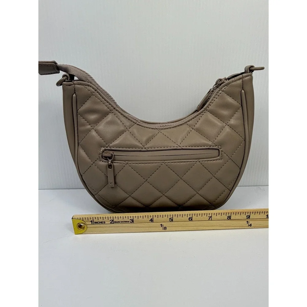 Buffbunny Collection Shoulder Bag Womens Quilted Faux Leather Crescent‎ Purse